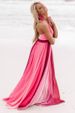 Women's Clothing New Suspender Sexy Deep V Rainbow Mesh Suspender Dress_ecoleips.com