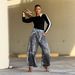 Women's Distressed Faux Leather 3D Printed Two-Piece Set Casual Cotton Jeans Spring/Autumn Summer Collection_ecoleips.com
