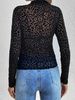 K European And American Style New Sexy Stand Up Collar Mesh Base Shirt Top Women's T-shirt_ecoleips.com