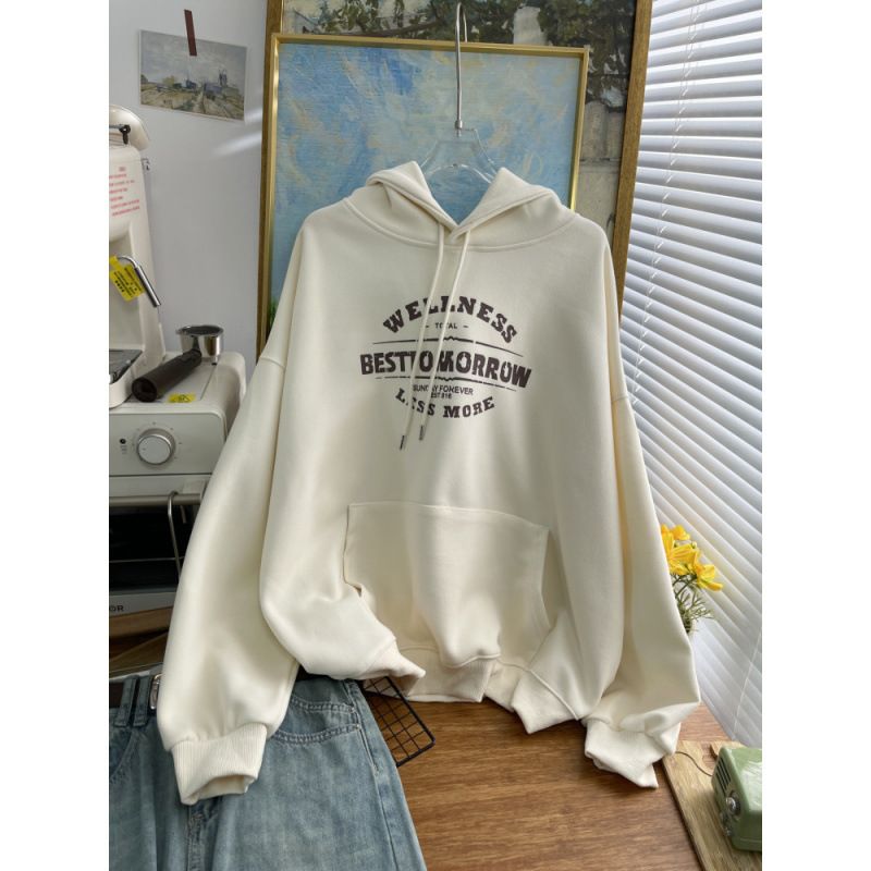 American Retro Hooded Sweatshirt Women's Autumn Small Fashion Foreign Style Top_ecoleips.com