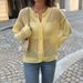 Women's Clothing Sweet And Spicy Loose Cardigan Sweater Knitwear Hollow Design Spring Summer European American Style_ecoleips.com