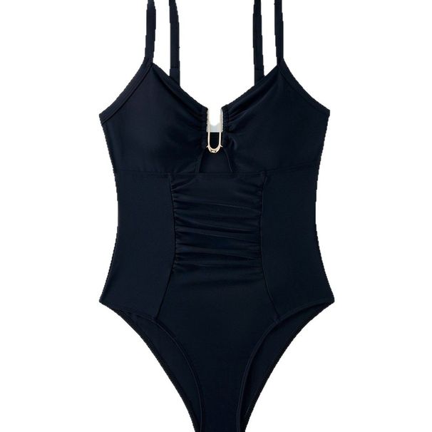 Women's Slimming One-Piece Swimsuit – High-Coverage Modest Bathing Suit With Built-in Bra For Swimming & Hot Springs_ecoleips.com