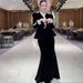 Velvet Two-Piece Set – Elegant Long Sleeve Dress & Blazer Outfit For Women (S-XXL, Black)_ecoleips.com