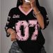 American Retro T-shirt, Breathable And Quick-drying Mesh V-neck Top, High-definition Digital Print, Loose-fitting_ecoleips.com