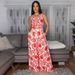 Women's Clothing Loose Jumpsuit Sleeveless Lace Up Top Zipper Printed Jumpsuit_ecoleips.com