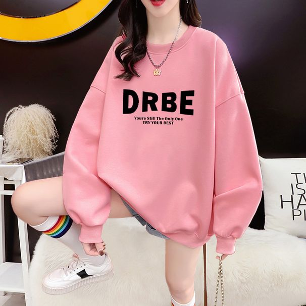 Women's Fleece Lined Hoodies Thickened Unique Design Trendy Brand Tops for Autumn Winter Seasonal Clothing_ecoleips.com