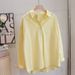 Women's Clothing Color Loose Niche Long Sleeved White Shirt Women's Autumn Version Of Layered Tops_ecoleips.com