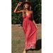 2024 Summer New Large Hem European And American Women's Bohemian V-neck Strap Floral Dress_ecoleips.com