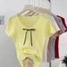Women's Clothing Sweet And Cute Bow Tie Hollow Short Sleeved Knitted Sweater Slimming Tops_ecoleips.com