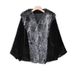 Luxury Fox Fur Collar Short Coat – Elegant Women’s Faux Fur Jacket, Oversized Cape Style, Timeless Versatile Outerwear (One Size Fits Most)_ecoleips.com