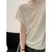 Yanshuang Elegant Pullover Socialite Style Knitted T-Shirt For Women Summer New Fufu Short Sleeve Top P807_ecoleips.com