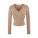 Women's European American Style Fashion Knitwear T-Shirt Set Spring Cross Decorated Wholesale Clothing_ecoleips.com