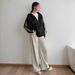 AD707 Spring And Autumn Korean New Simple Hooded Lazy Style Long Sleeve Two-Bar Loose Slim Fit Sweatshirt Jacket_ecoleips.com