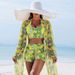 Aria Basics 2025 European And American Sexy Swimsuit For Women, Two-piece With Printed Shorts, Three-piece Bikini Set_ecoleips.com