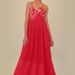 Women's Clothing Summer New Fashion Elegant Red Fish Shaped Top Long Dress Backless Suspender Skirt_ecoleips.com
