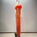 Women's Clothing New one shoulder long sleeved smart ostrich feather high waist slim fit sequined floor length long evening dress for women_ecoleips.com