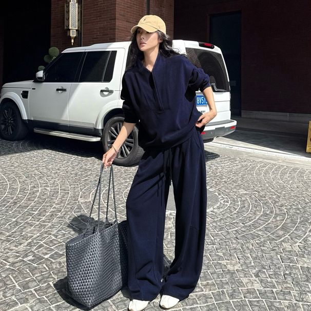 2025 New Autumn Winter Fashion Outfit, A Complete Set Of Stylish And Sophisticated Old Money Style Casual Sports_ecoleips.com