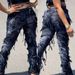 Women's Clothing Summer New Fashion Street Trend Personality Beggar Tassel Casual Trousers_ecoleips.com