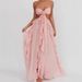 Popular European American Backless Chiffon Tulle Dress Sexy Strapless Ruffle Long Skirt Tie up Style in Stock_ecoleips.com