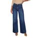 Aria Basics 2025 Spring High-Waisted Women's Jeans Slimming Wide-Leg Retro Style Straight-Leg Pants Distressed_ecoleips.com