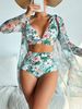 Women's Clothing Newhigh End Fashion Sexy Multi Color Printed Bikini Bikini Three Piece Women's Swimsuit_ecoleips.com