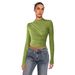Commuting Women's Clothing: High-end Velvet Off-shoulder T-shirt With A Sophisticated Vibe, Stylish Ruched_ecoleips.com