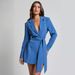Women’s Clothing suit skirt ins new lace up slim fitting top long sleeved candy colored mid length coat for women_ecoleips.com