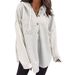 2026 Autumn Winter New Cross-Border European And American Women's Sweater Patchwork Hooded Sweatshirt Casual_ecoleips.com