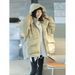girl Girl Girl 2025 New Women's Workwear Jacket, Fleece-Lined Thickened, Autumn And Winter Parka, Commuter Korean Style Loose Puffer_ecoleips.com