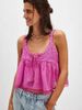 Women's Clothing Y2K Style U Neck Lace Stitching Loose Camisole For Women_ecoleips.com