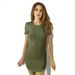 Summer Women Short Sleeve Dresses Ladies Solid Color O-Neck Bodycon Stretch Slim Mini Dress Vestido_ecoleips.com