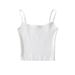 Women's Clothing Flat Short Camisole Vest Female Fashion Elastic Tight Camisole Basic Top_ecoleips.com