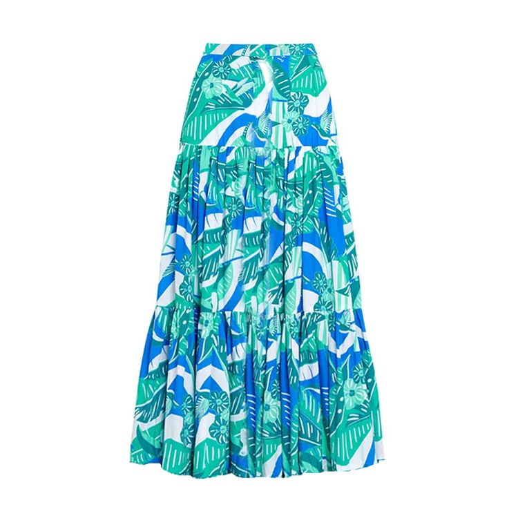 Women's Clothing One Shoulder Ruffle Printed One Piece Swimsuit_ecoleips.com