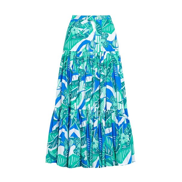 Women's Clothing One Shoulder Ruffle Printed One Piece Swimsuit_ecoleips.com