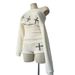 Women's Studded Casual Knitted Two-Piece Set Summer American Retro Long Sleeved Top And Loose Shorts Sexy Loose Fit_ecoleips.com