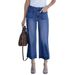 High Waist Wide Leg Jeans For Women - Stretch Denim Pants In 7 Colors (White/Grey/Navy/Green) | Comfortable & Trendy Streetwear_ecoleips.com