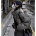Women's PU Leather Puffer Jacket Winter Cozy Oversized Short Down Coat Fashionable Streetwear_ecoleips.com