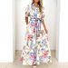 2025 Cross-Border Women's Fashion Hot-Selling European And American Cotton Linen Floral Print Tie_ecoleips.com