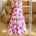 2025 Cross-Border New Spring Summer European And American Foreign Trade Women's Floral Fashion Off-Shoulder Long Dress_ecoleips.com