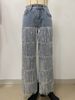 Autumn Winter Women's Fashion Tassel Denim Jeans Button Decoration Loose Straight Jeans European American Style_ecoleips.com