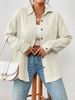 Women's Clothing Shirts Dropped Shoulder Bat Shirts Long Sleeved Shirts_ecoleips.com