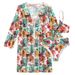 Women's Long Sleeve Swimsuit Two-Piece Set American Style Printed Cover Up Bikini Sexy Vacation Wear_ecoleips.com
