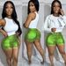 Women's Clothing Women's Metallic Candy Shorts Multiple Colors Optional Style Spring Summer Bottoms For Formal & Casual For Women_ecoleips.com