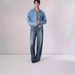 Cross-Border Foreign Trade Retro Mid-Waist Women's Jeans Floor-Length Washed Loose Wide-Leg Plus Size Straight_ecoleips.com
