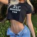 Cross-Border Women's Fashion European And American Style 2024 New INS Street Trendy Round Neck T-Shirt Versatile Letter_ecoleips.com