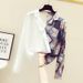 Women's Elegant Color Blocked Collar Shirt Hong Kong Style Chiffon Top Unique Design Early Spring New Fashion_ecoleips.com