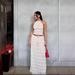 Women's Clothing Sexy Backless Halter Neck Strap Pleated Lace Vest Long Skirt Set_ecoleips.com