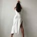2026 Women's Sleeveless Midi Skirt round Neck Slit Design European And American Fashion Cross Border Style_ecoleips.com