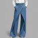 Women's High Waist Straight Leg Jeans - Classic Blue & Black Denim Pants For Casual Streetwear Fashion_ecoleips.com