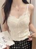 K Hot Girl Pure Desire Lace Strap Beautiful Back Fixed Cup No Trace Inner Wrap Chest Smearing Underwear Tank Top Outer Wear_ecoleips.com